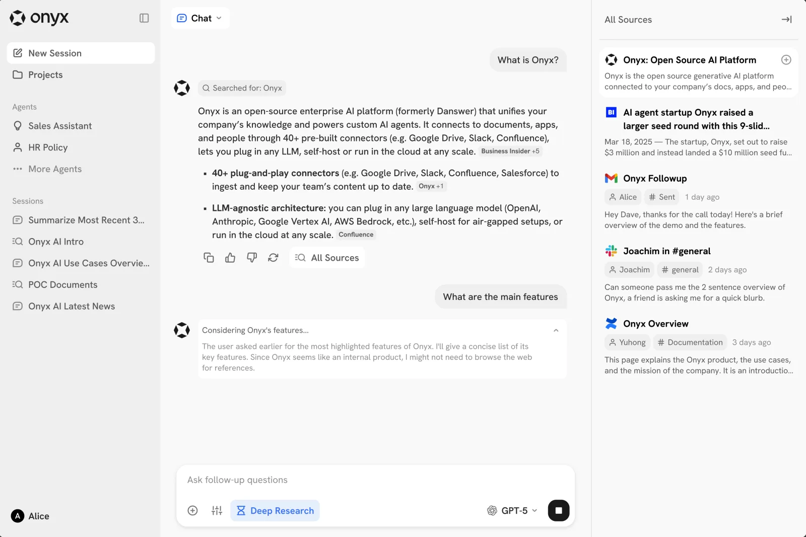 Intelligence interface preview 1