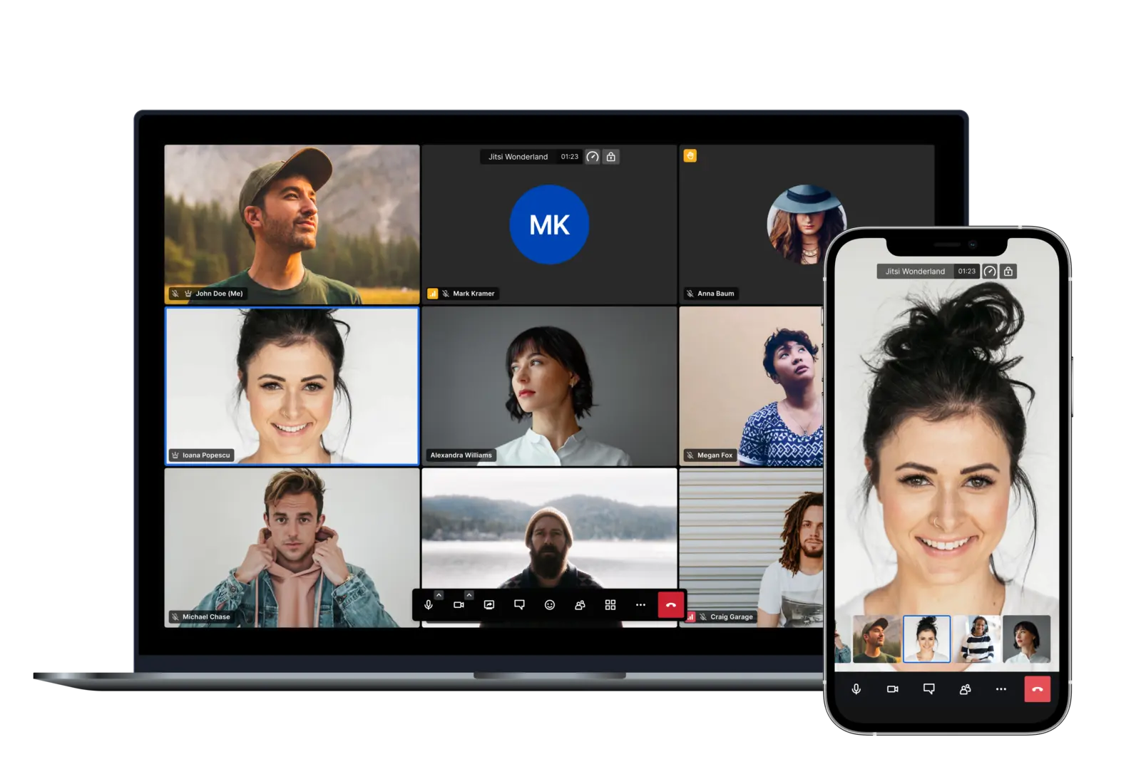 Videoconference interface preview